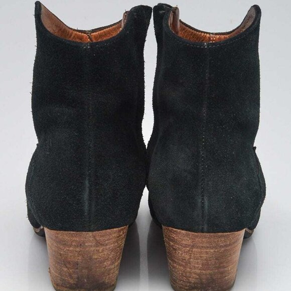 Isabel Marant Black Suede Dicker Ankle Boots Size 5.5/36 - Picture 5 of 5